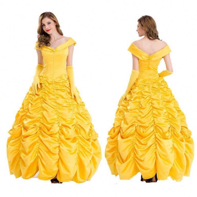 consentire il ruolo cosplay classico principessa bianco di bellezza aurora costume da donna abito principessa szac-007