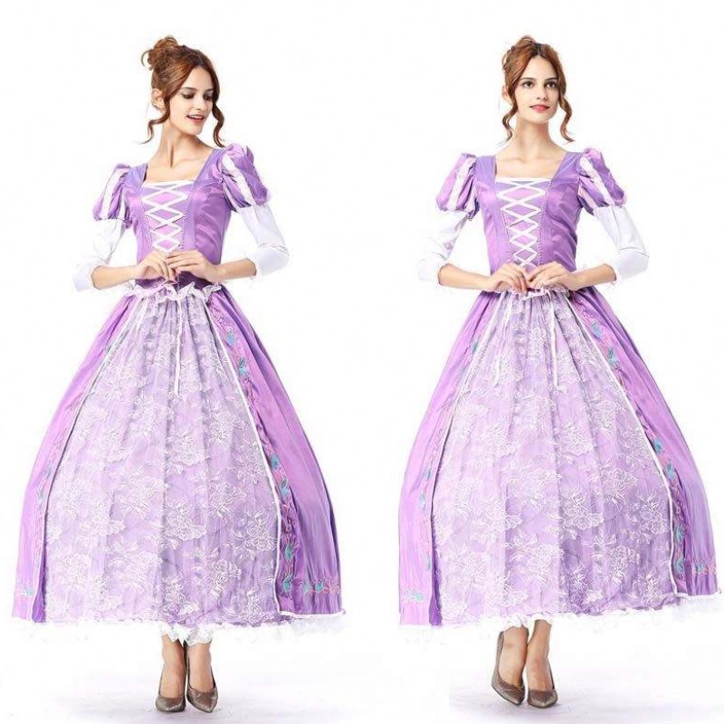 consentire il ruolo cosplay classico principessa bianco di bellezza aurora costume da donna abito principessa szac-007