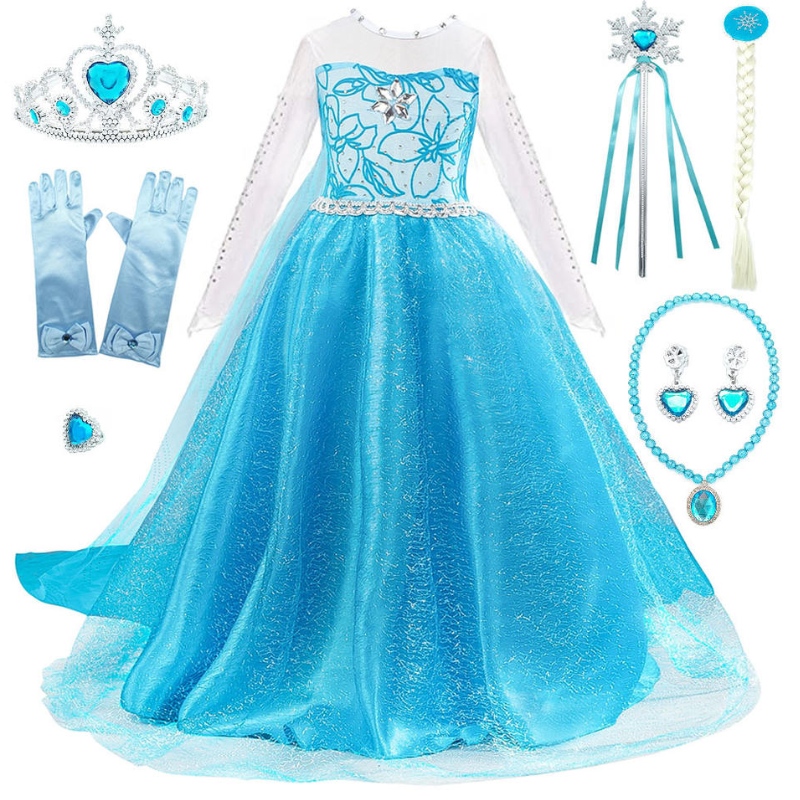 Ilnuovo abito da principessa di Aisha Party Dress Long Dress Aisha Princess Abito con un set completo di accessori