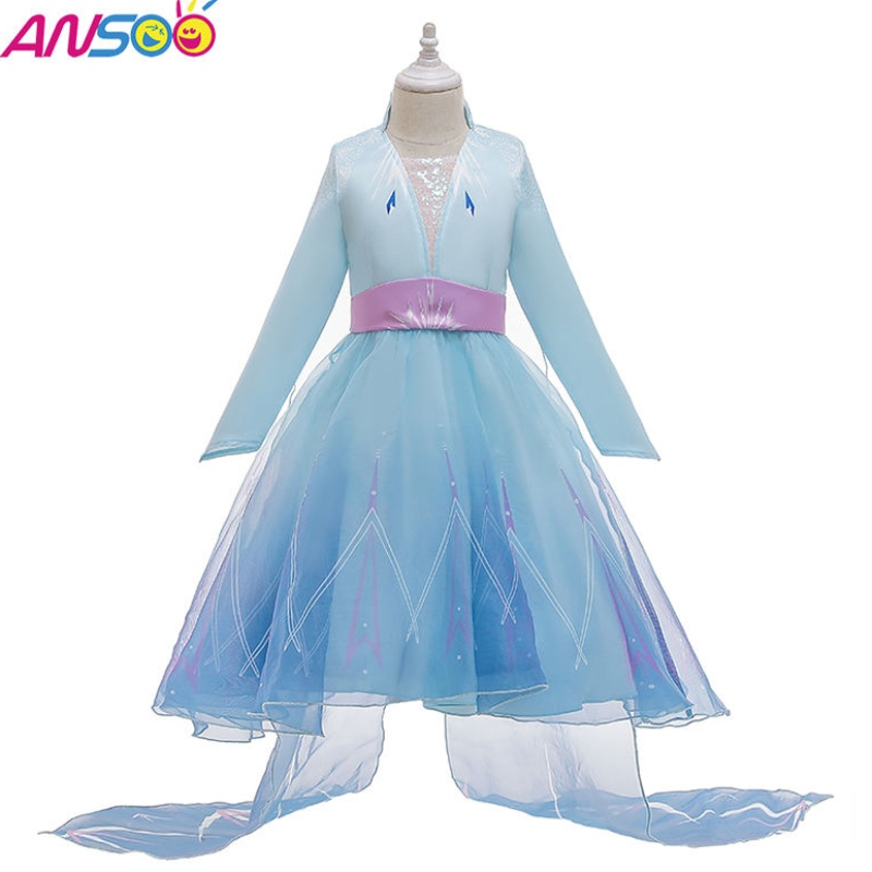 ANSOO NUOVI BAMBINI CHEZITÀ CEMBRITÀ ABBILITÀ PRINCIPESSA ELSA ABBIAMO ASSTEGGIO COSTUME DI HALLOWEEN