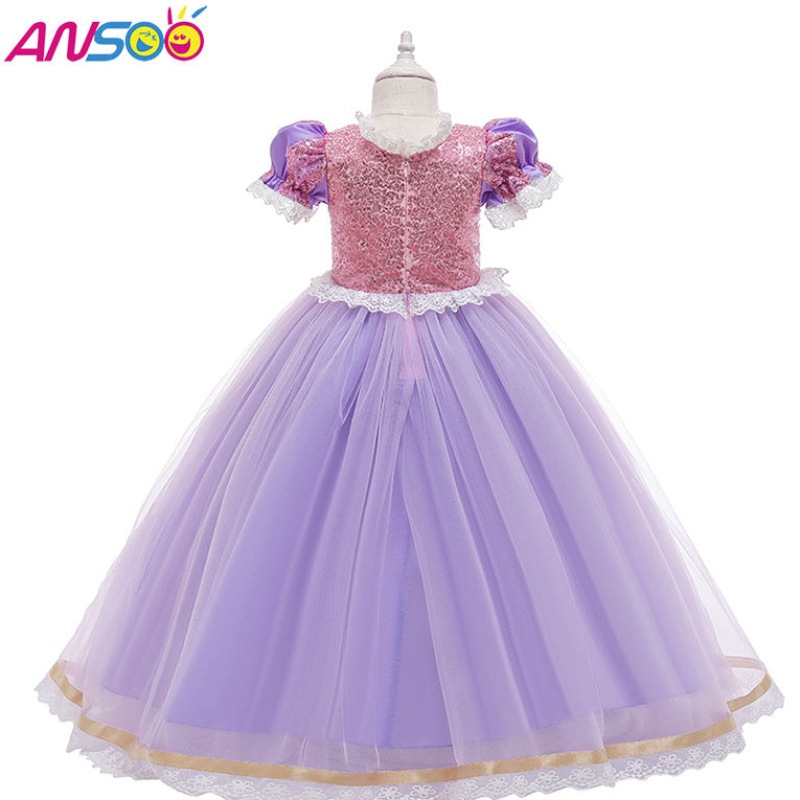Ansoo Kids Birthday Party Dresses Halloween Pasqua Carnival Cosplay Princess Sofia Rapunzel Dress Up Girls Costume
