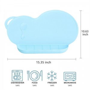 Sgregonati da viaggio riutilizzabili portatilinon snellenti in silicone per bambini minuscola