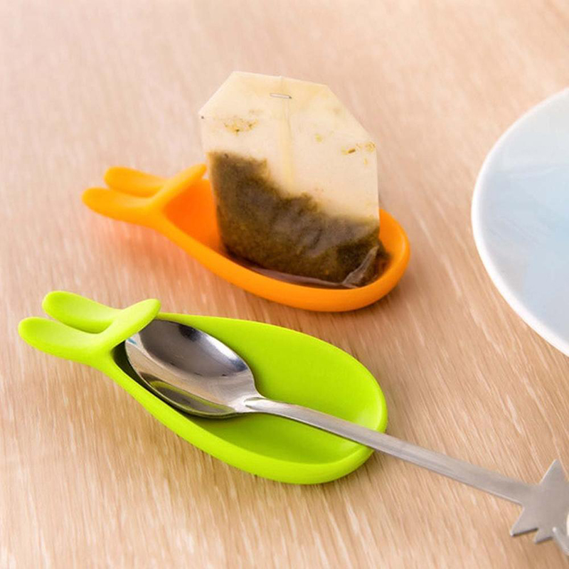 Porta della borsa da tè a forma di coniglio, tazza di clip cingili da tè, clip per infusore da tè silicone