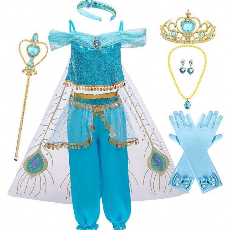 Anime Aladdin e il costume da cosplay aladdin Magic Aladdin Princess Jasmine Belly Dancecer Costume per Girl Hcal-001