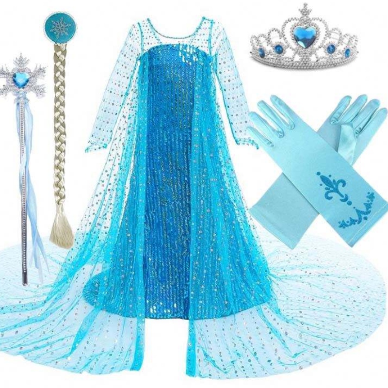 Costume Kids Birthday Party Children Fantastina Abito Sofia per Girls Rapunzel Princess Dress