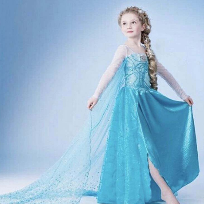 Festa di compleanno di Natale per bambini COSPLAY ELSA 2 Girls Dress DGHC-002