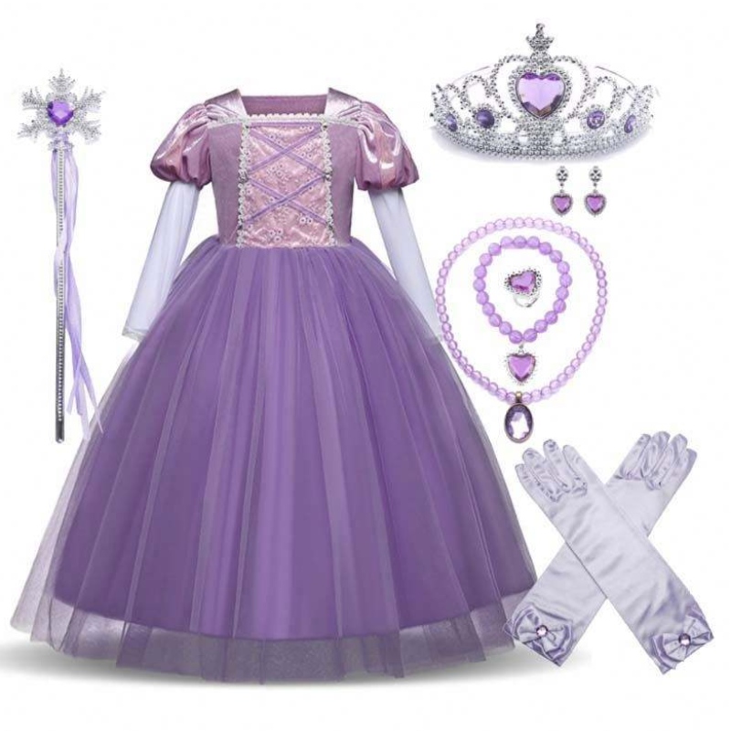 Halloween Cosplay Party Dress Up 2-11Y BAMBINO RAGAZZA COSTUMI PRINCIONE CON ACCESSORI DGHC-001