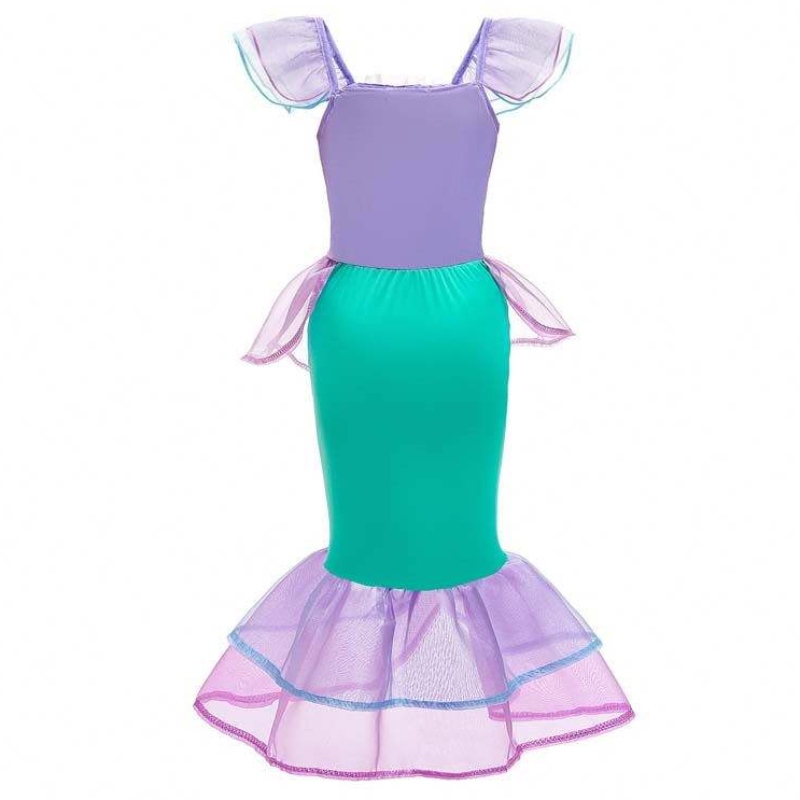 Amazon Hot Selling Fancy Party Princess Ariel Cosplay Up Kids Mermaid Costume DGHC-028