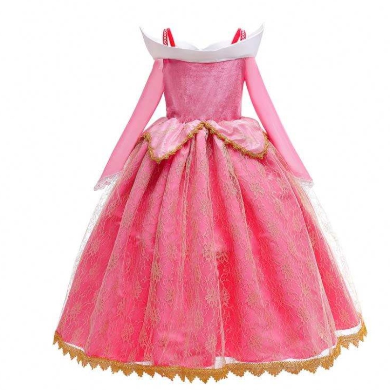 Girl Princess Dress Up Sleep Sleeping Beauty Costume Pink Princess per 3-10 anni HCSP-001