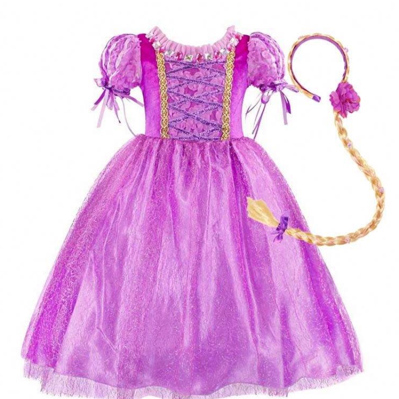 Gadgets 2022 bambine viola colore Rapunzel abito principessa con accessori HCRS-006