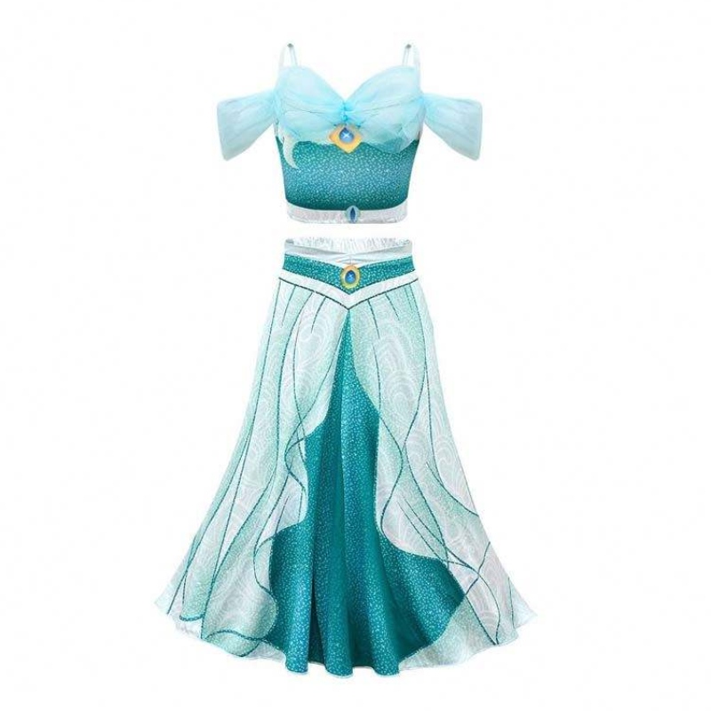 Novedadess 2022 Halloween Cosplay Princess Arabian Aladdin e Jasmine Costume con gioielli con fascia Hcal-005