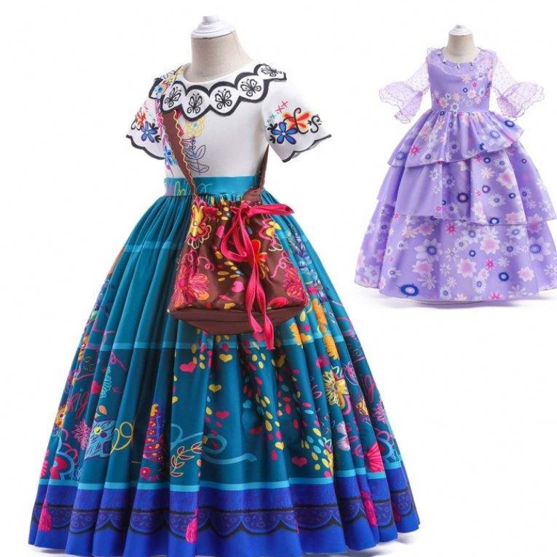 FORNITURA DELL'ASSEGNO DELL'OFFERENZA NUOVA CARNIVALE COSTO COSTRAGGIO COSTUMENTO ISABELLA PURPLE ENCANTO Abito per bambini HCIS-001