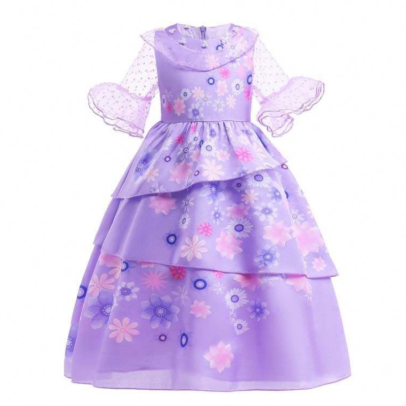 FORNITURA DELL'ASSEGNO DELL'OFFERENZA NUOVA CARNIVALE COSTO COSTRAGGIO COSTUMENTO ISABELLA PURPLE ENCANTO Abito per bambini HCIS-001