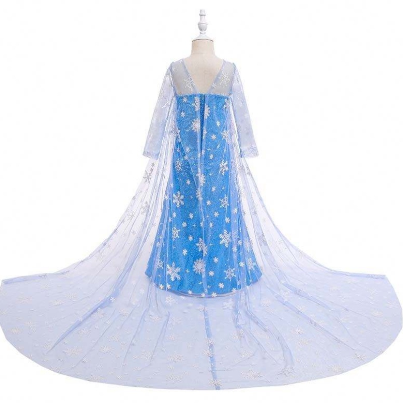 BAMBINI COSTUME BACCHINA BLU BLU ASSEGGIO SNOGE CAPIO CAPIO Principessa Elsa Dress HCGD-047