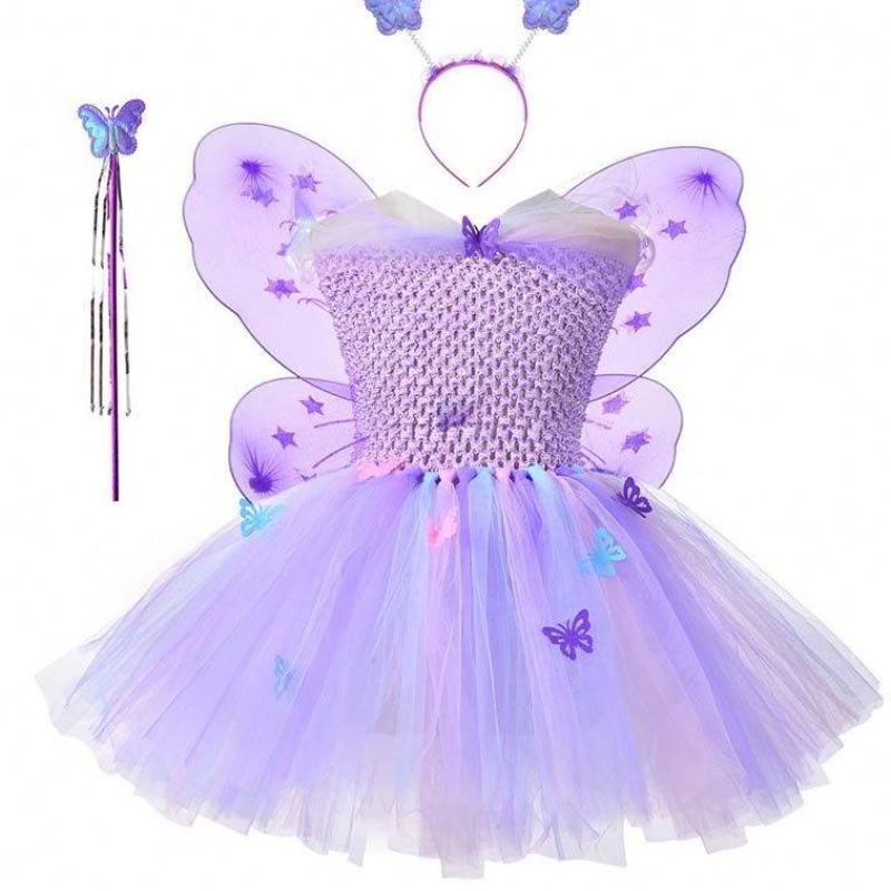 Festa di compleanno per bambininatalizi Girls Gradient Mesh Tutu Butterfly Fairy Costume Kids HCMU-013