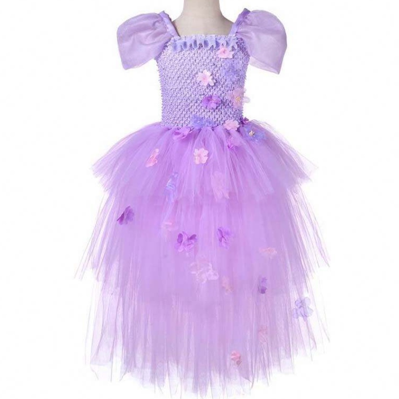 Bambine da 1-8 anni uncinetto fatto all'uncinetto mirabel Isabela encanto tutu abito hcis-014