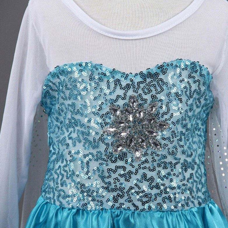 BAIGE Nuove Snow Abito Abito Abiti Accessori Costume costume da costume Elsa vestito da festa principessa