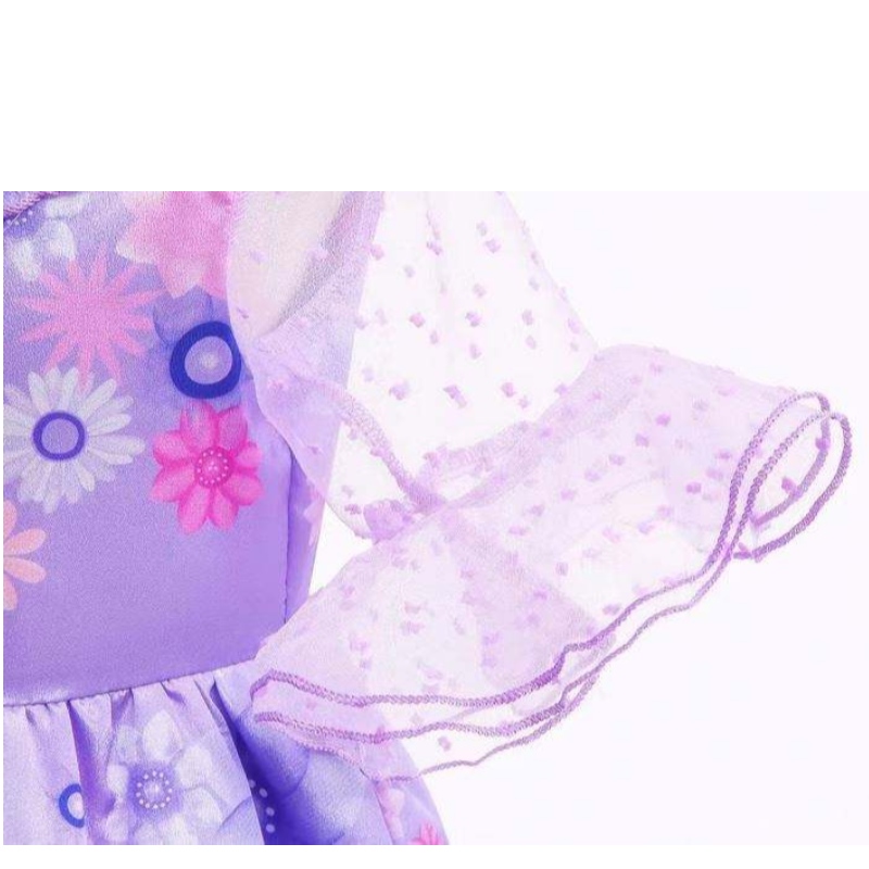Anime encanto cosplay Isabella viola abito ragazza principessa costume abito di fantasia