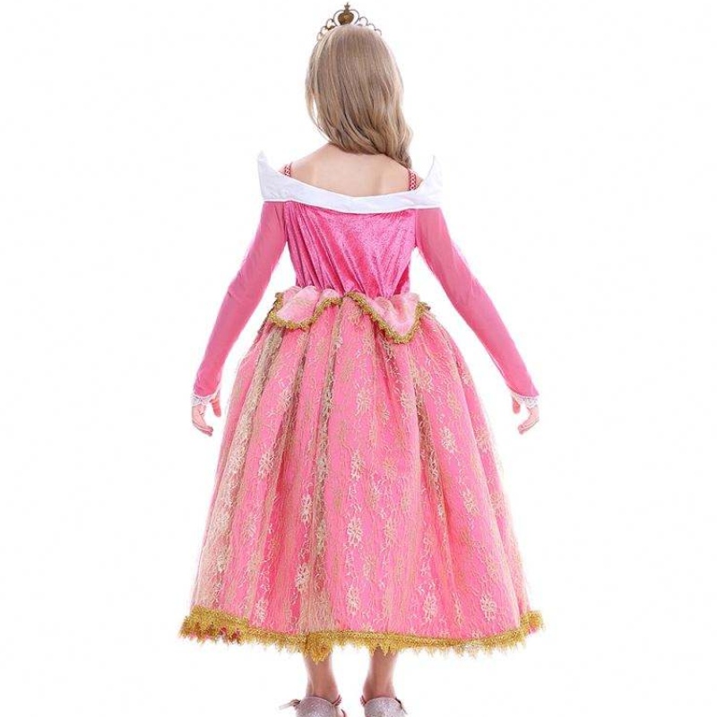 Baige 2021 Nuove ragazze cosplay Elsa Dresses Kids Abito abiti in poliestere Anna Princess Party Dress