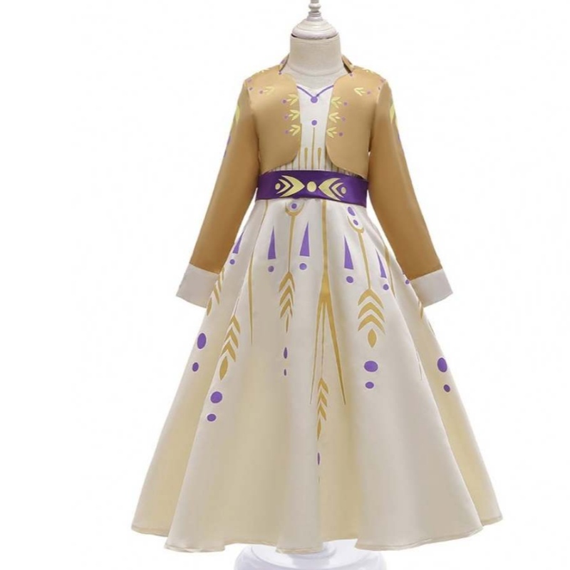 Film 2 Princess Elsa e Anna Babys Babys Cosplay Dress BX1662