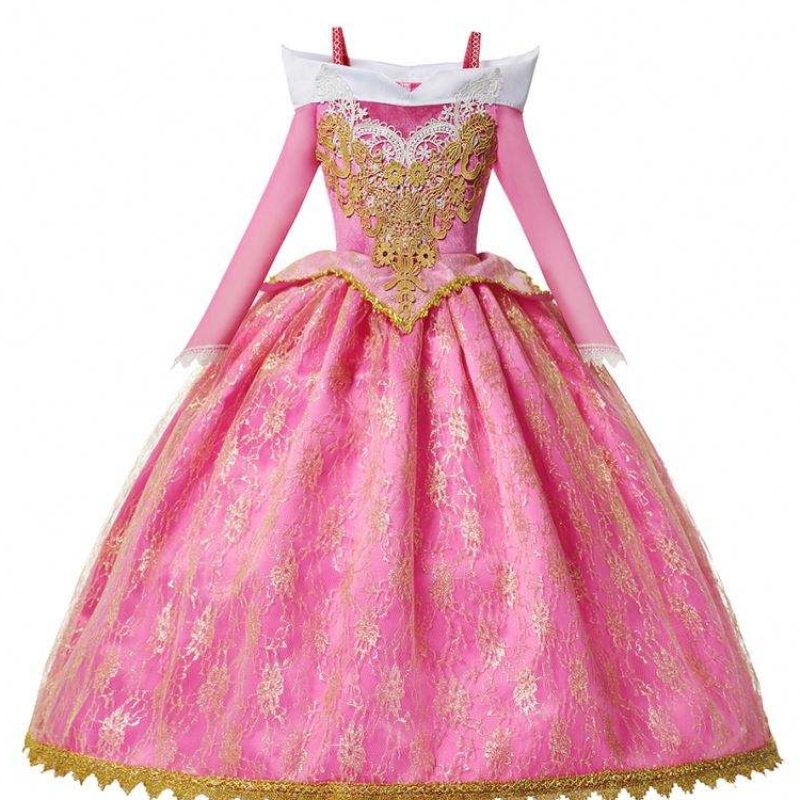 Principessa Elsa Winter Dress Girls Girls Manica lunga Frozen2 Costume Halloween bambini Rapunzel Tiana Mulan Cosplay