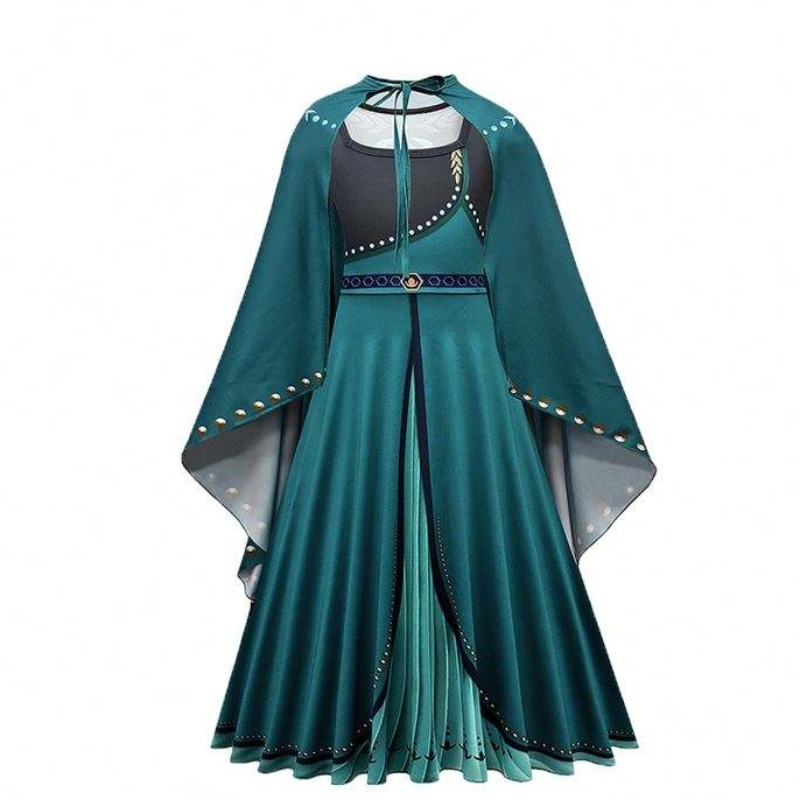 Anna Elsa Princess Dress for Girl Birthday Party Tulle Gown Bown Kids Helloween/christmas Cosplay Snow Queen Coronation Costume