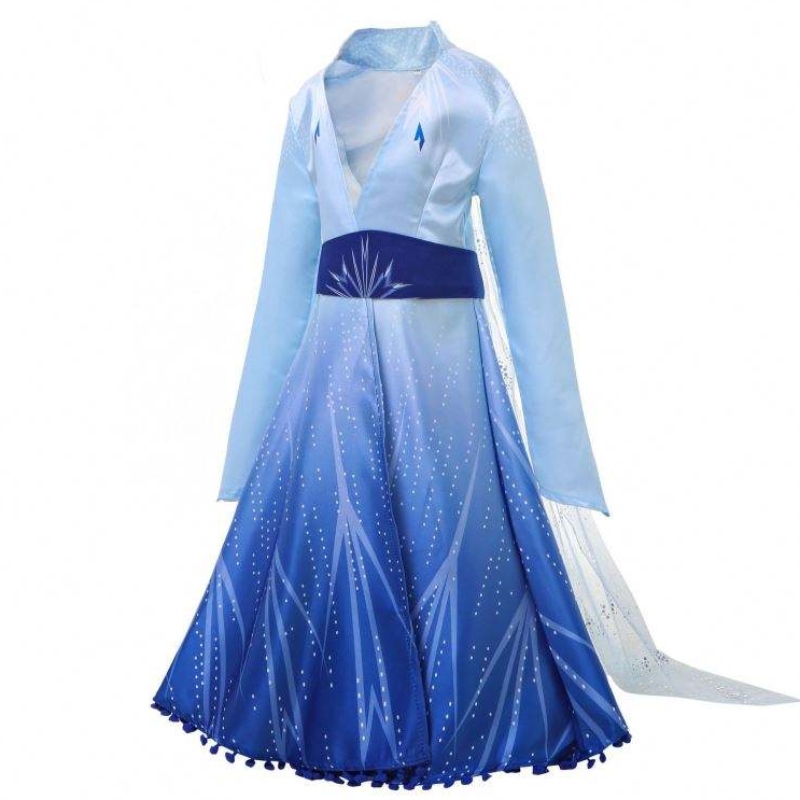 Nuovo arrivo Elsa Frozen Dress Princess Elsa Costume for Girls