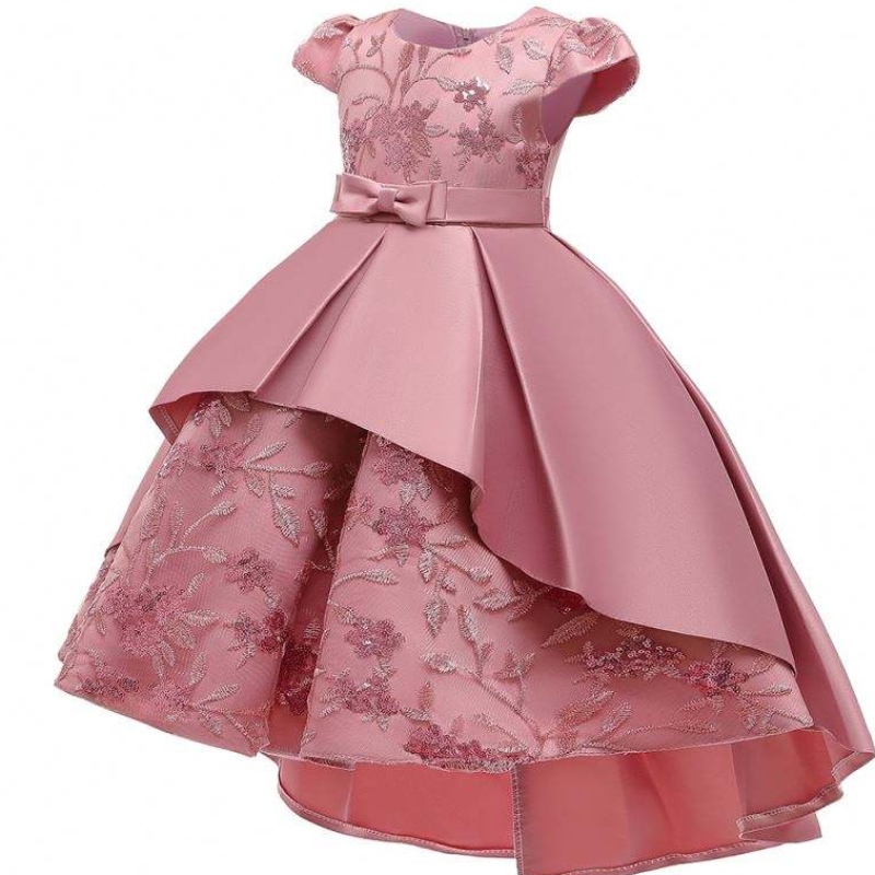 Baige Kids di alta qualità per bambini abiti abiti abiti da festa in abito corto abito a manicotto design per bambina