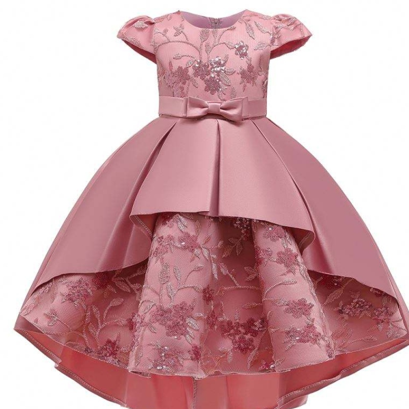 Baige Kids di alta qualità per bambini abiti abiti abiti da festa in abito corto abito a manicotto design per bambina