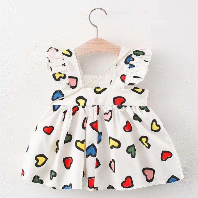 RAGAZZI GIOVI all'ingrosso Dress per bambini Summer Rainbow Toddler senza maniche abiti daneonato principessa per costume da 1-4y con borsa