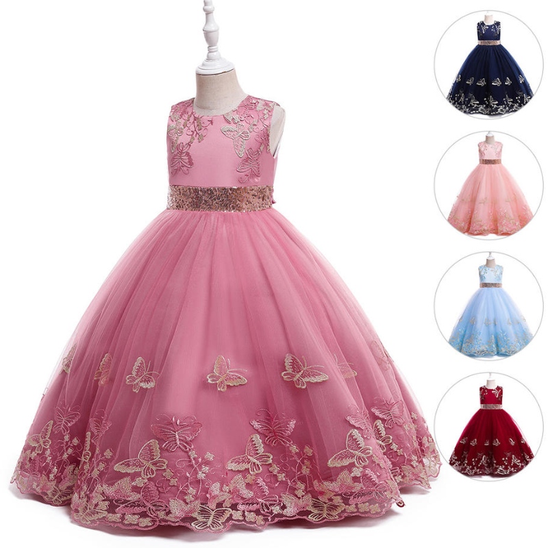 Abito da sposa ragazza all'ingrosso Elegante bambina Design Design Abiti per bambini per abbigliamento da ballo da ballo
