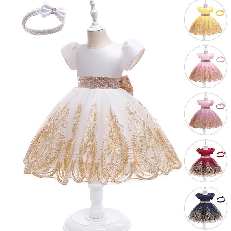 Abiti per bambini in pizzo per ragazze eleganti bambini di 10 anni abito da ballo per matrimoni Flower Girls \\ 'Princess Dress Up