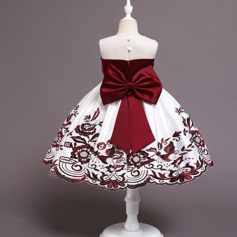 Girls Girls Party Wear Costume for Children Girls Girls Dammeid Wedding Abito da sposa Elegante abito formale Elegante