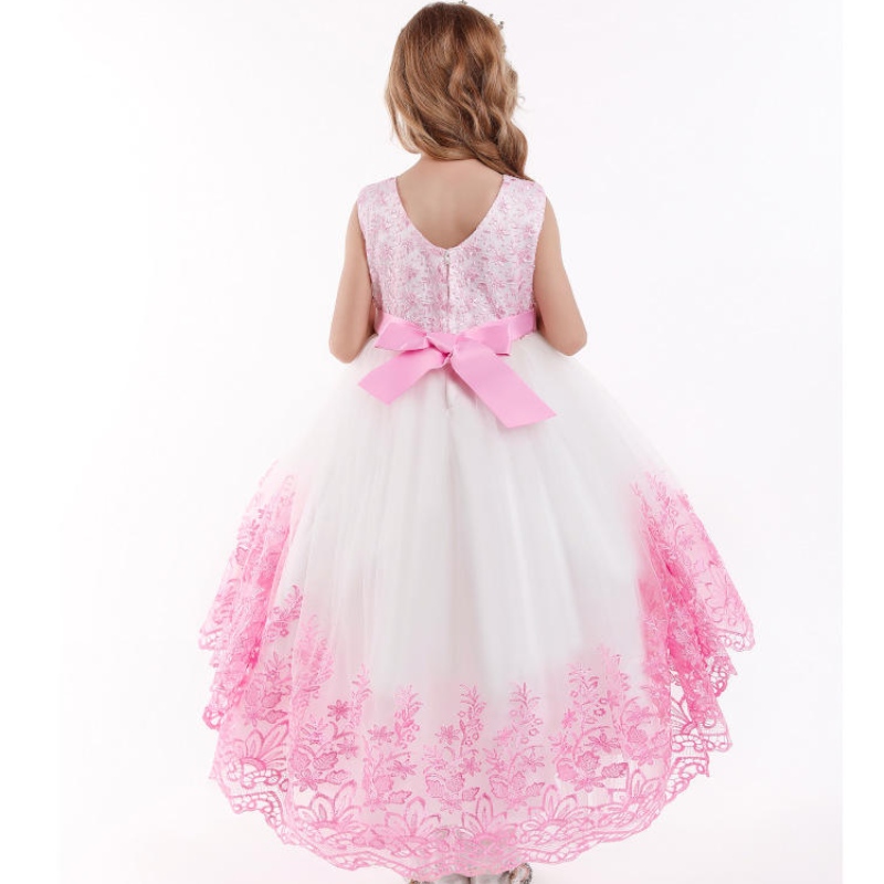 Girl Princess Dress Kids Kids Formal Evening Wedding Party Costume per ragazze abiti da fiore di tulle di tulle abiti estivi