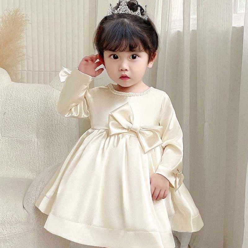 Baige Children Dress Party Wear Fairy Flower Girls Dresses Abito da ballo di compleanno di 6 anni 9105