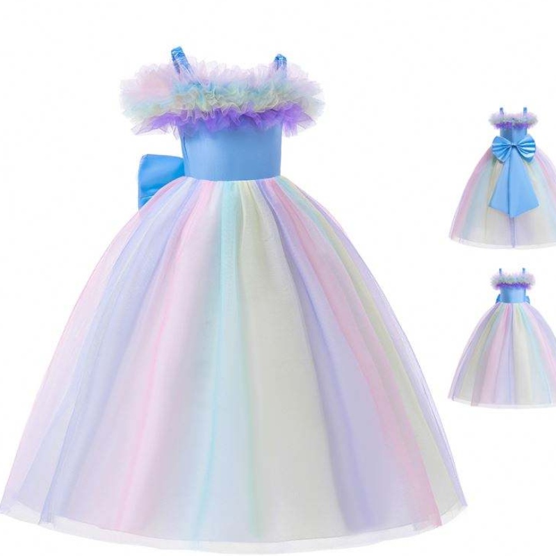 Flower Girl Unicorn Dress Wedding BAMBINA GIURN OBBITTI BAMBINI Abiti per il compleanno di bambini per il compleanno