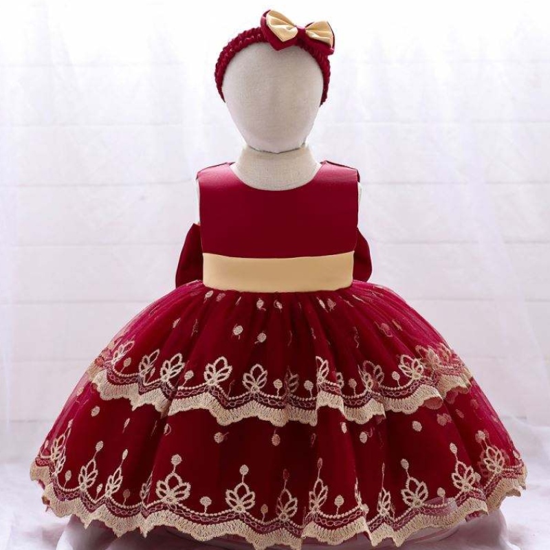 Baige Hot Sale Girl Wedding Flower Kids Lovely Clothing Party Girls \\ 'Short Birthday Bath Didler Abiti per 2 anni