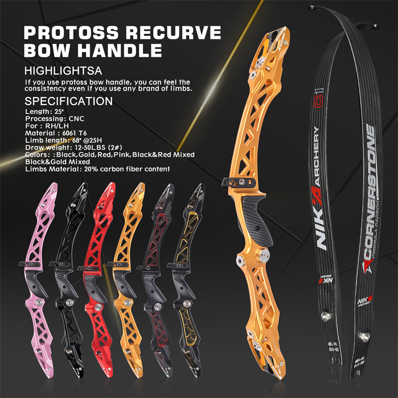 Elongarrow 68 pollici Rh/LH RECURVE CON AMPI CAMON C1