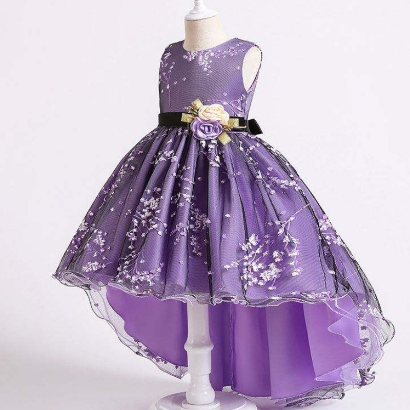 Baige Children Dress Girls Girl Wedding Abito da sposa Fronta Western Party Wear Princess Girl \\ 's Abito 2153