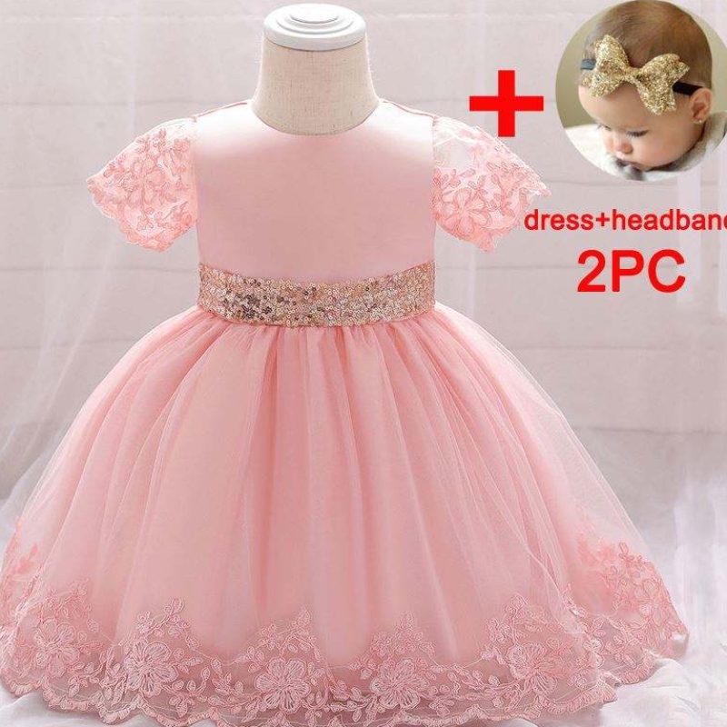 Baige Wholesale Children Girl Dress Girl Girl Costume Gold Line Gold Children Abiti da festa L1926XZ