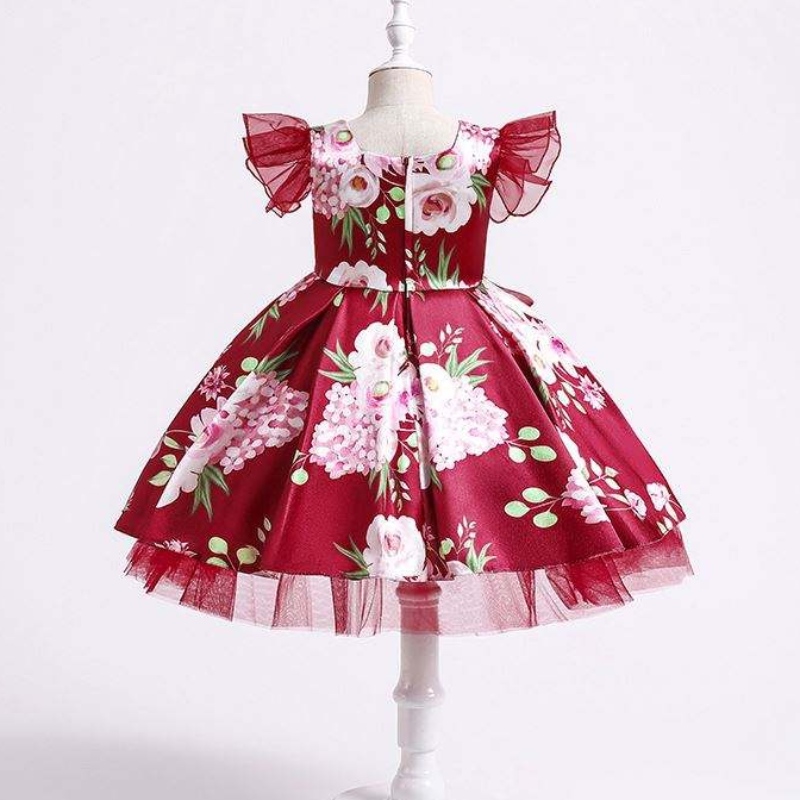 BAIGE TULLE CANSEEVE 3-10 anni Abito da ragazza Birthday Modello di fiori dolce Abito da ragazza per bambini