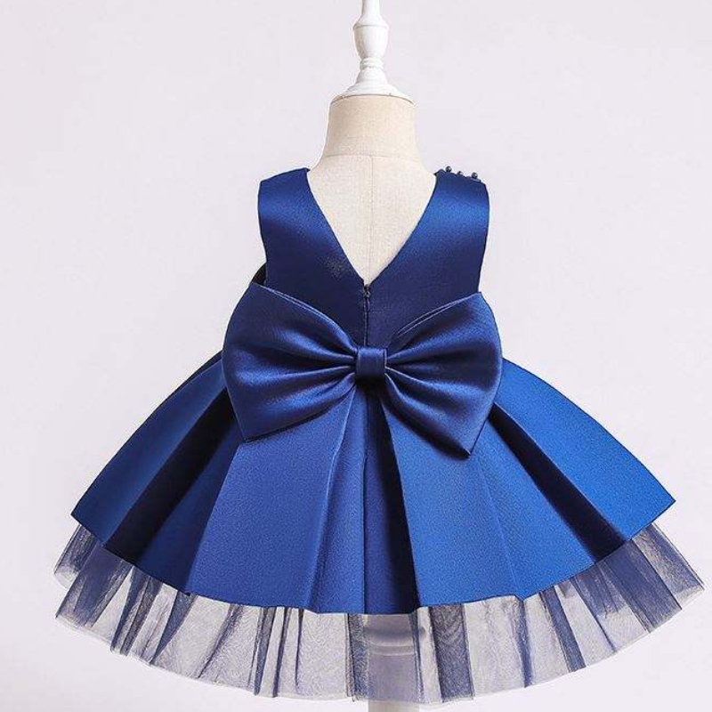 MOATZ a strati perle 3d Applique Kids Princess Dresses Girls Frock Designs per feste