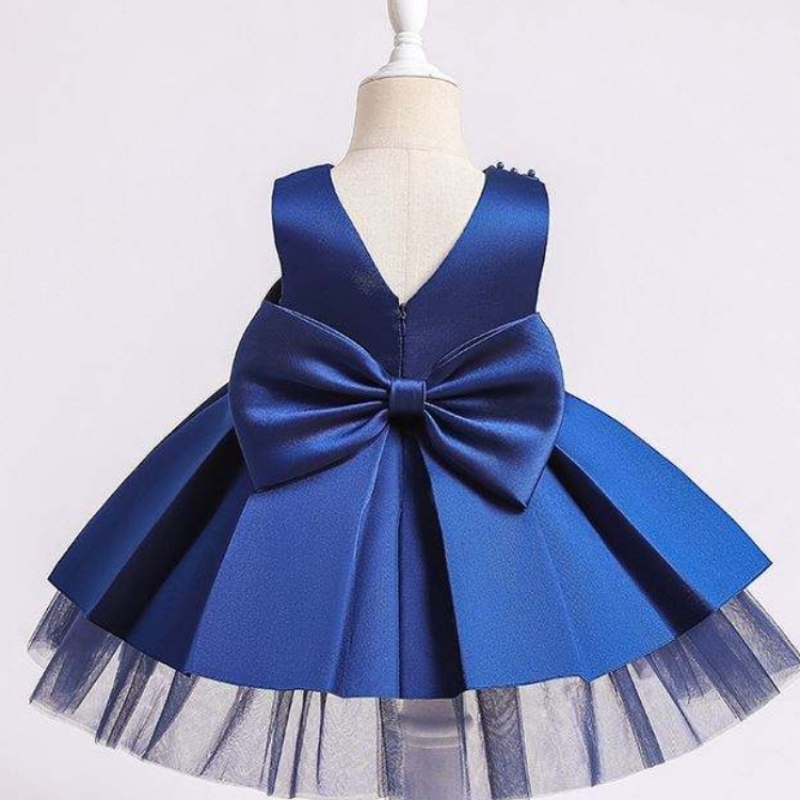 MOATZ a strati perle 3d Applique Kids Princess Dresses Girls Frock Designs per feste
