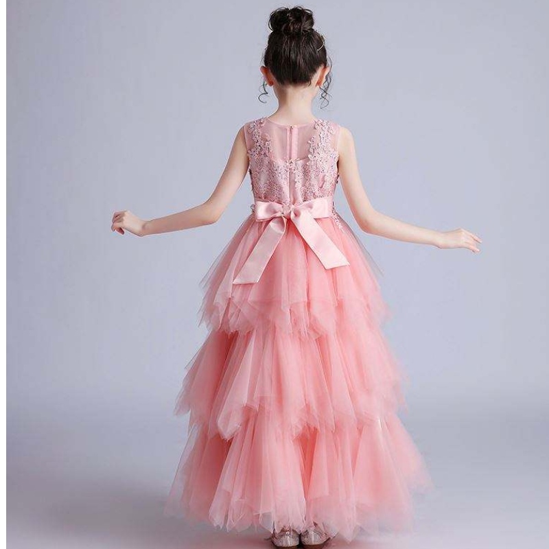 Baige Wholesale White Luxury Girls Girls da matrimonio Abito da ballo Formale Birthday Party Dress LP-2180