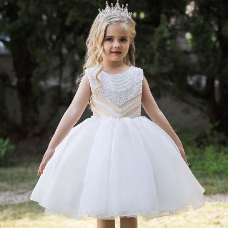 Baige Sequence Princess Girls Birthday Dresses Lovely Girl Feste