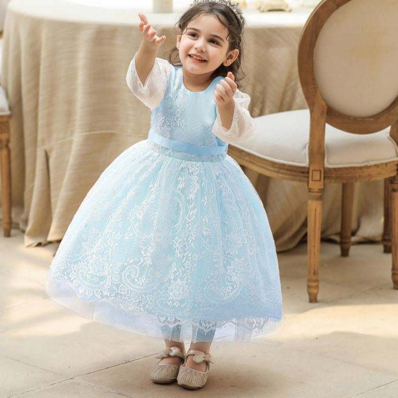 Baige Flower Kids Baby Cake Dress Children Design Girl Girl Party Wear