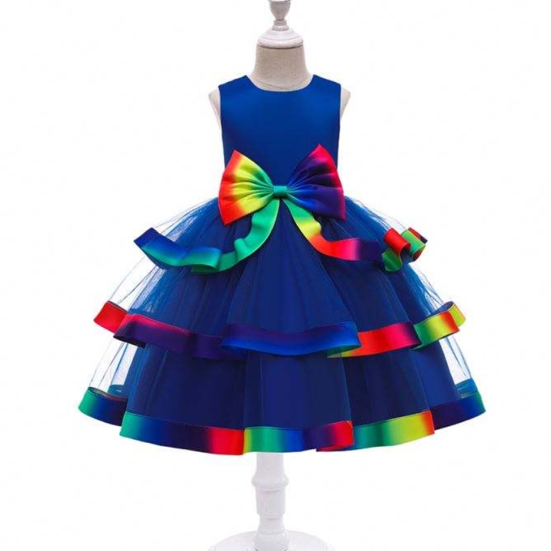 Baige bambine a strati abiti da principessa a stratinuovi bambini abiti da matrimonio per bambini