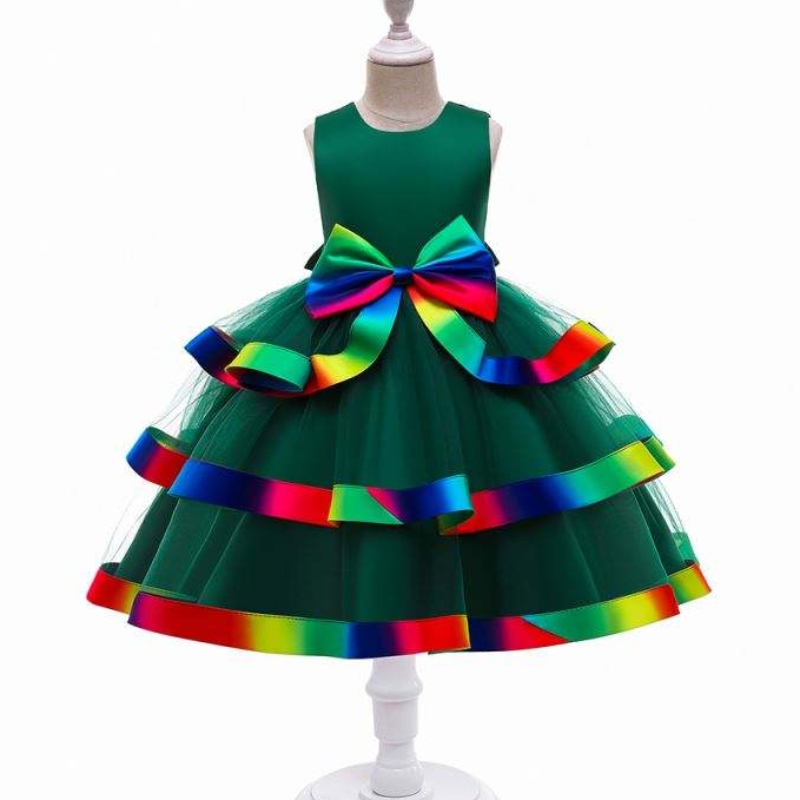 Baige bambine a strati abiti da principessa a stratinuovi bambini abiti da matrimonio per bambini