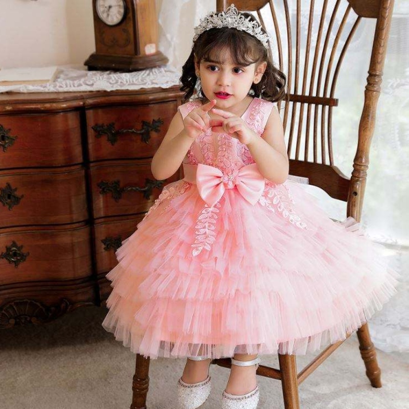 BAIGE Abito per feste di compleanno per bambini di alta qualità TUTU TUTU PRINCESS FLOWER GIRL Abito da sposa N2118
