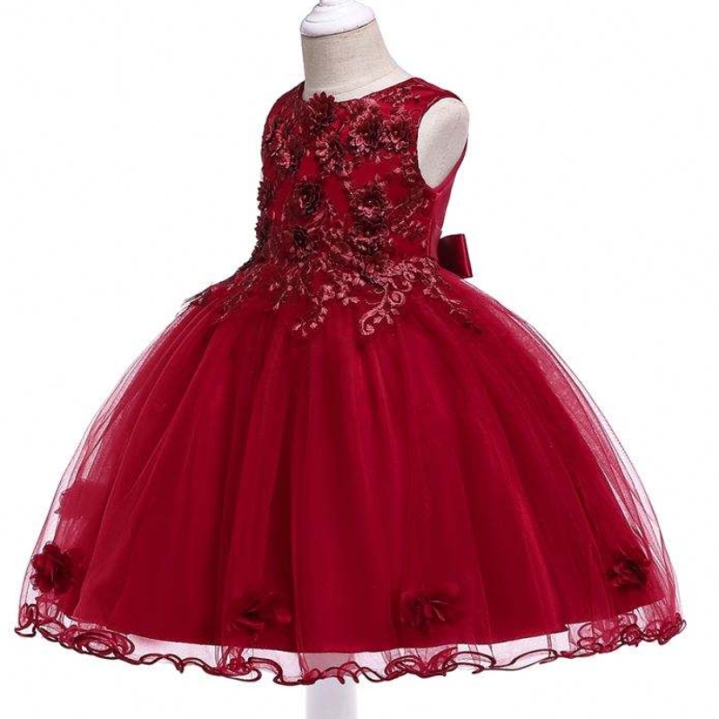 Baige High -End Kids Dress Dress Wituil Stupy Fairy Princess Flower Girl Dress Dress Treates for Girls